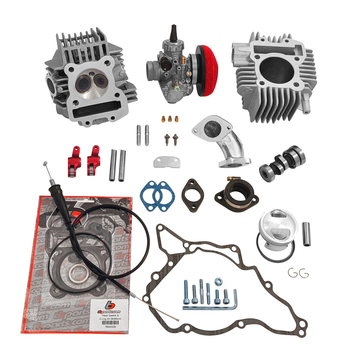 TB V2 143cc Big Bore Kit & VM26mm Carb/Kit - KLX110 02-09 Models